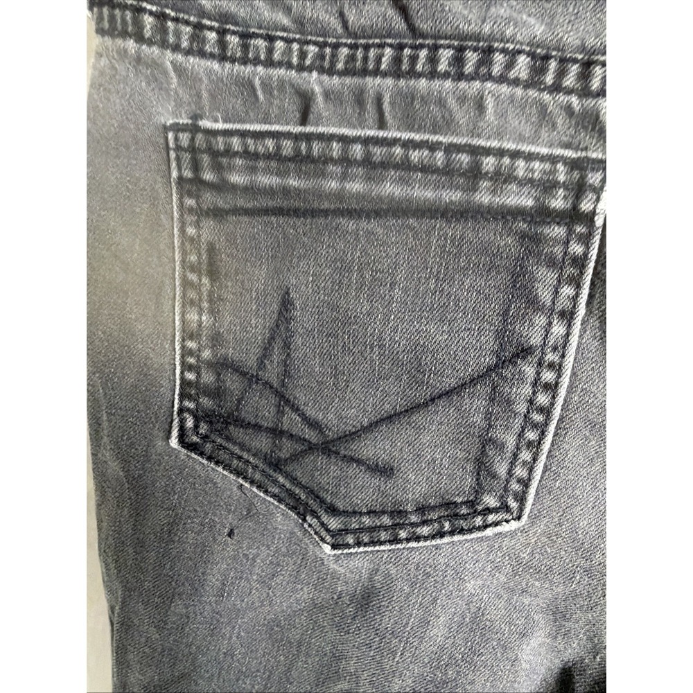 Allen B. Women Y2K Jeans Mid Rise With Fringes Embellished Starburst Snaps Sz16 - Picture 8 of 11